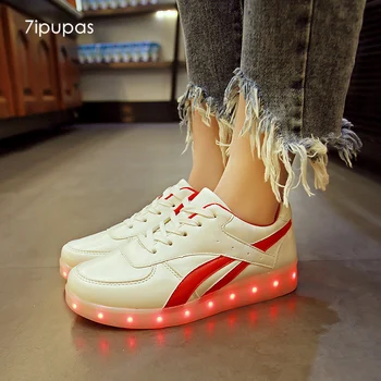 7ipupas Student Red Twill Shoe Led kid Unisex Colorful glowing sneakers Simulation Sole boy girl Luminous Neon Light Up Sneakers
7ipupas Student Red Twill Shoe Led kid Unisex Colorful glowing sneakers Simulation Sole boy girl Luminous Neon Light Up Sneakers