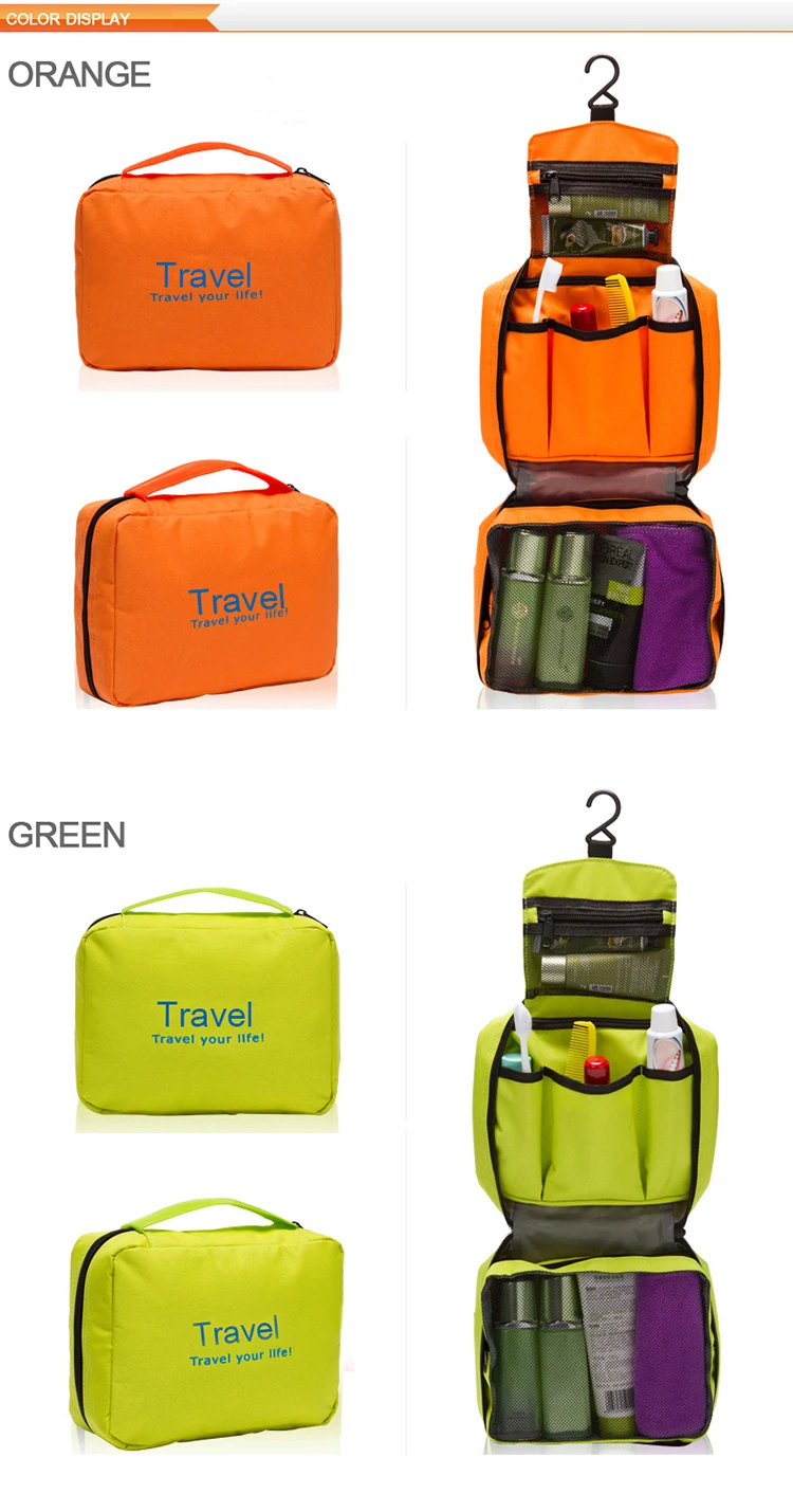 MTB-5 High quality waterproof portable toiletry cosmetics makeup hanging travel bag Sadoun.com