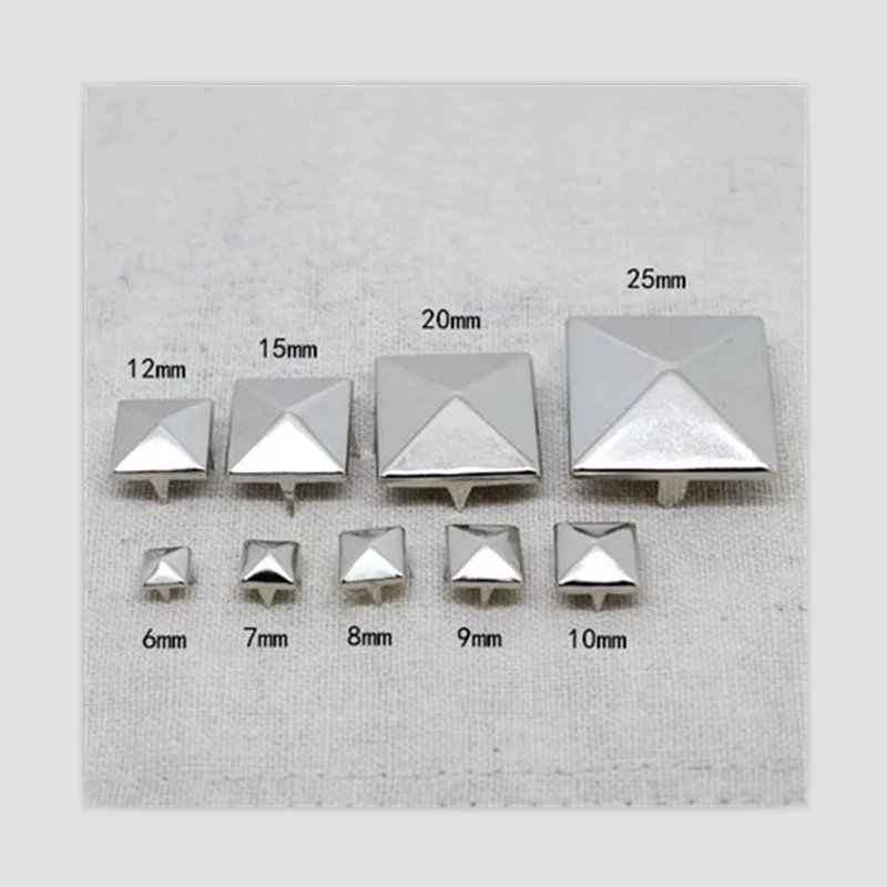 Silver pyramid claws rviets for leather square studs and spikes for clothes tachuelas y remaches punk remaches para cuero
Silver pyramid claws rviets for leather square studs and spikes for clothes tachuelas y remaches punk remaches para cuero