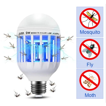 Mosquito Killer Lamp E27 LED Bulb Electric Trap Mosquito Killer Light 9W 20W Electronic Anti Insect Bug Led Night lamps 220v
Mosquito Killer Lamp E27 LED Bulb Electric Trap Mosquito Killer Light 9W 20W Electronic Anti Insect Bug Led Night lamps 220v