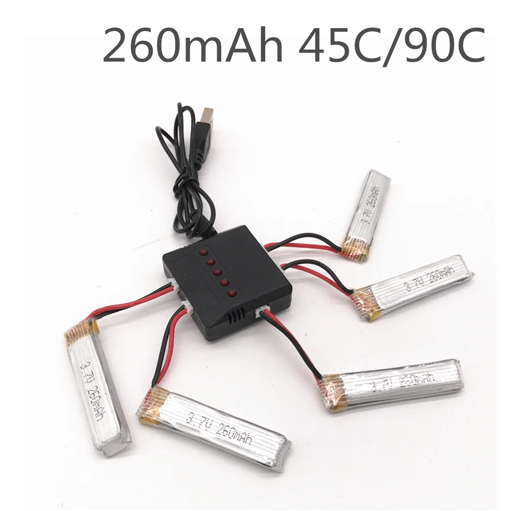 5PCS 3.7V 260mAh 45C/90C Lipo Battery PH2.0 Plug With Charger for Eachine US65 UK65 QX65 for UR65 Mobula7 Drone RC Quadcopter
5PCS 3.7V 260mAh 45C/90C Lipo Battery PH2.0 Plug With Charger for Eachine US65 UK65 QX65 for UR65 Mobula7 Drone RC Quadcopter