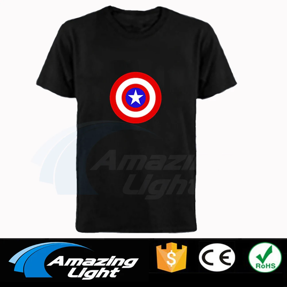 Fast shipping Fantastic Unisex EL T-shirt Sound Activated Flashing cosplay Light Up Down Music Party Equalizer LED TShirt
Fast shipping Fantastic Unisex EL T-shirt Sound Activated Flashing cosplay Light Up Down Music Party Equalizer LED TShirt