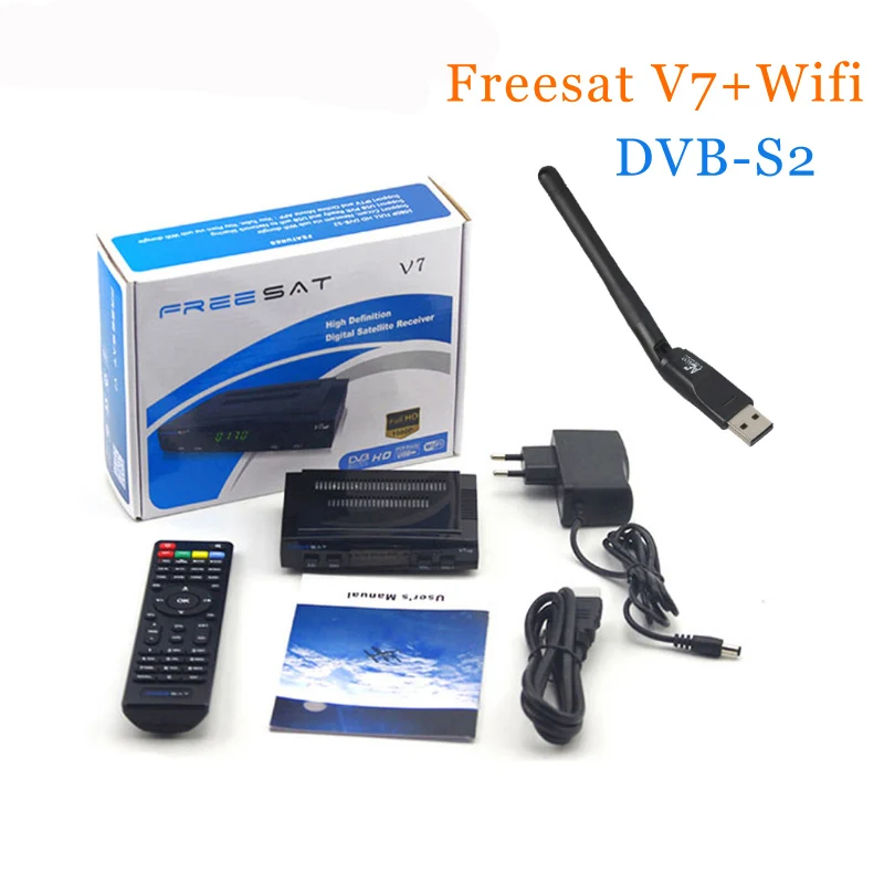 Freesat V7 With 1 pcs WIFI DVB-S2 HD satellite TV receiver Youtube Power VU Newcamd Not support IPTV
Freesat V7 With 1 pcs WIFI DVB-S2 HD satellite TV receiver Youtube Power VU Newcamd Not support IPTV