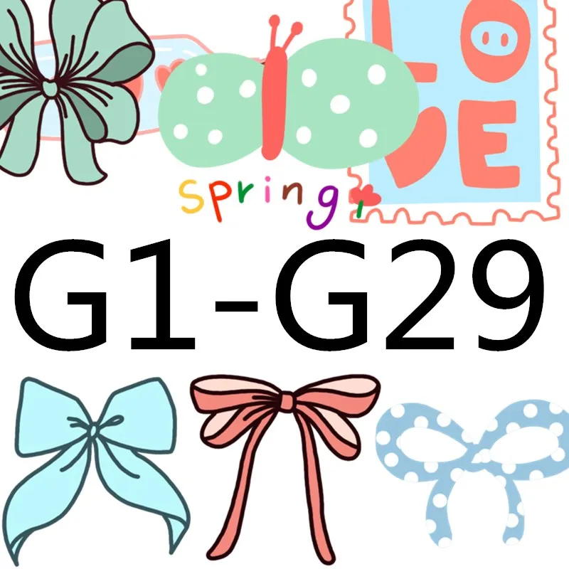 G1-G29 clear stamps and metal cutting dies Please contact me for photos The die only matches the stamps in my store
G1-G29 clear stamps and metal cutting dies Please contact me for photos The die only matches the stamps in my store