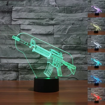 HAIXIANG Colorful USB M4A1 Table Lamp Luminaria LED Night Light Remote Switch Decorative Lighting Atmosphere Lamps Gifts
HAIXIANG Colorful USB M4A1 Table Lamp Luminaria LED Night Light Remote Switch Decorative Lighting Atmosphere Lamps Gifts
