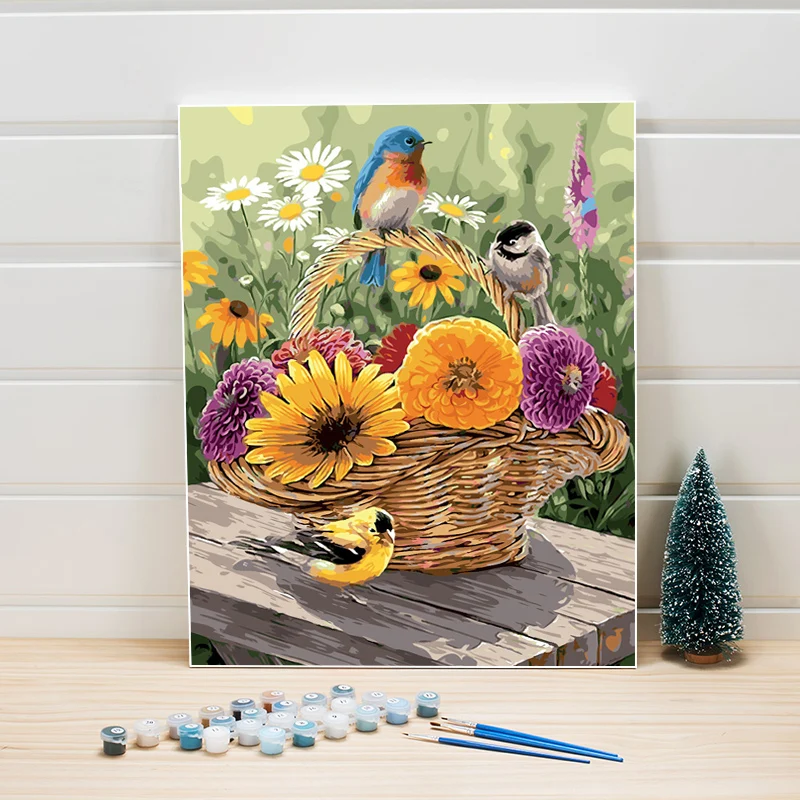 Paint Painting By Number Package Flowers Birds DIY On Canvas Acrylic Coloring Arts Wall Pictures For Living Room Home Decoration
Paint Painting By Number Package Flowers Birds DIY On Canvas Acrylic Coloring Arts Wall Pictures For Living Room Home Decoration