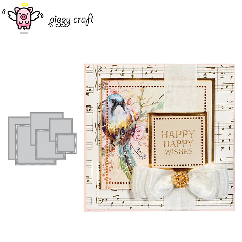 Piggy Craft metal cutting dies cut die mold 6pcs Square border frame Scrapbook paper craft knife mould blade punch stencils dies
Piggy Craft metal cutting dies cut die mold 6pcs Square border frame Scrapbook paper craft knife mould blade punch stencils dies