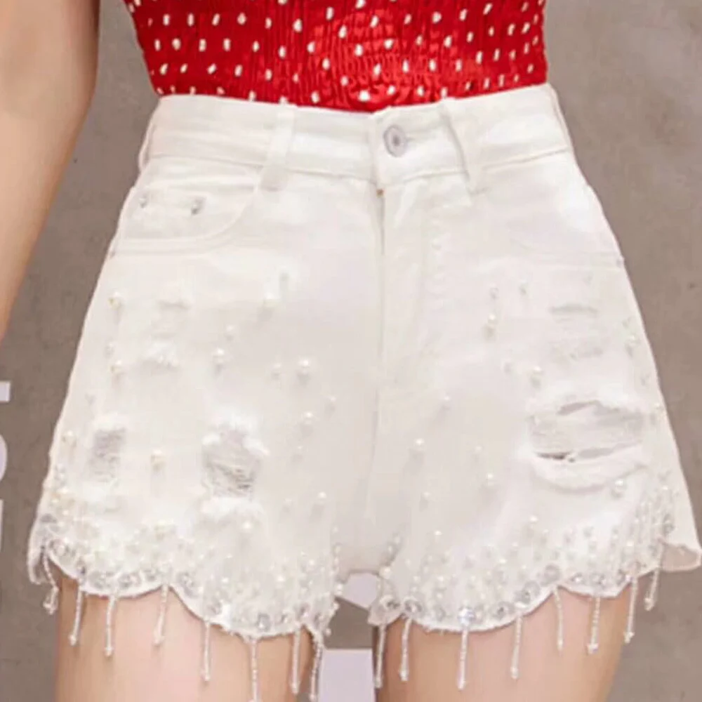 Women's Fashion Vintage Tassel Rivet Ripped High Waisted Short Jeans Punk Sexy Hot Woman Denim Shorts xiaozi
Women's Fashion Vintage Tassel Rivet Ripped High Waisted Short Jeans Punk Sexy Hot Woman Denim Shorts xiaozi