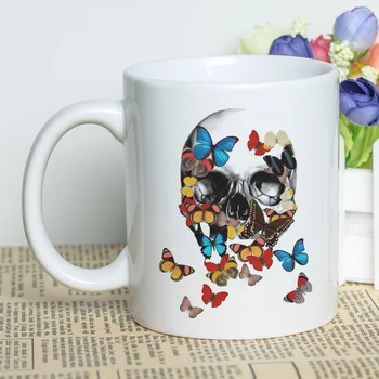 Unique Design Gift Mug Skull Colorful Printing Coffee Cup Ceramic 11oz Customized Skull Cup 330ml White Porcelain Cool Mug
Unique Design Gift Mug Skull Colorful Printing Coffee Cup Ceramic 11oz Customized Skull Cup 330ml White Porcelain Cool Mug