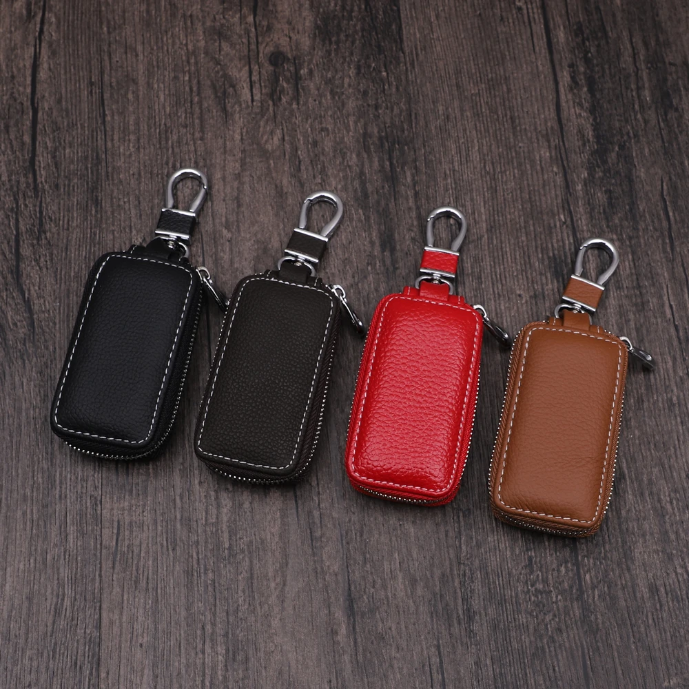Leather Car Key Wallets Men Key Holder Housekeeper Keys Organizer Women Keychain Covers Zipper Key Case Bag Pouch Purse
Leather Car Key Wallets Men Key Holder Housekeeper Keys Organizer Women Keychain Covers Zipper Key Case Bag Pouch Purse