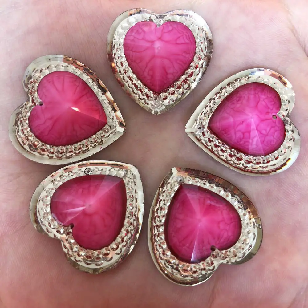 DIY 6pcs 25mm Resin Heart Crack Flatback Rhinestone Wedding 2 Hole Button Craft R672
DIY 6pcs 25mm Resin Heart Crack Flatback Rhinestone Wedding 2 Hole Button Craft R672