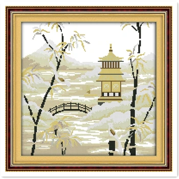 Chinese Scenery Counted Cross Stitch DMC 11CT Printed 14CT Cross Stitch DIYChinese Cotton Cross-stitch Kit Embroidery Needlework
Chinese Scenery Counted Cross Stitch DMC 11CT Printed 14CT Cross Stitch DIYChinese Cotton Cross-stitch Kit Embroidery Needlework