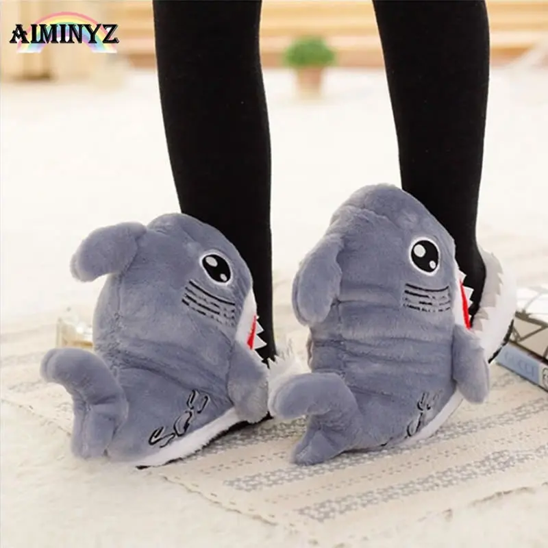 Unisex Adult Shark Plush Shoes Cotton Warm Winter Slippers Cute Plush Soft Cartoon Animal Cosplay Casual Home Indoor Licorne
Unisex Adult Shark Plush Shoes Cotton Warm Winter Slippers Cute Plush Soft Cartoon Animal Cosplay Casual Home Indoor Licorne