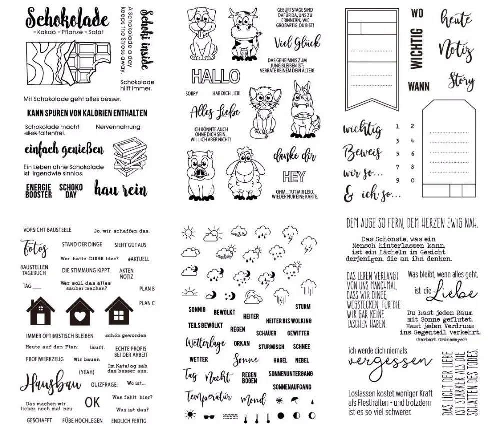 German transparent Clear Stamps Scrapbook Paper Craft Clear stamp scrapbooking A0556
German transparent Clear Stamps Scrapbook Paper Craft Clear stamp scrapbooking A0556