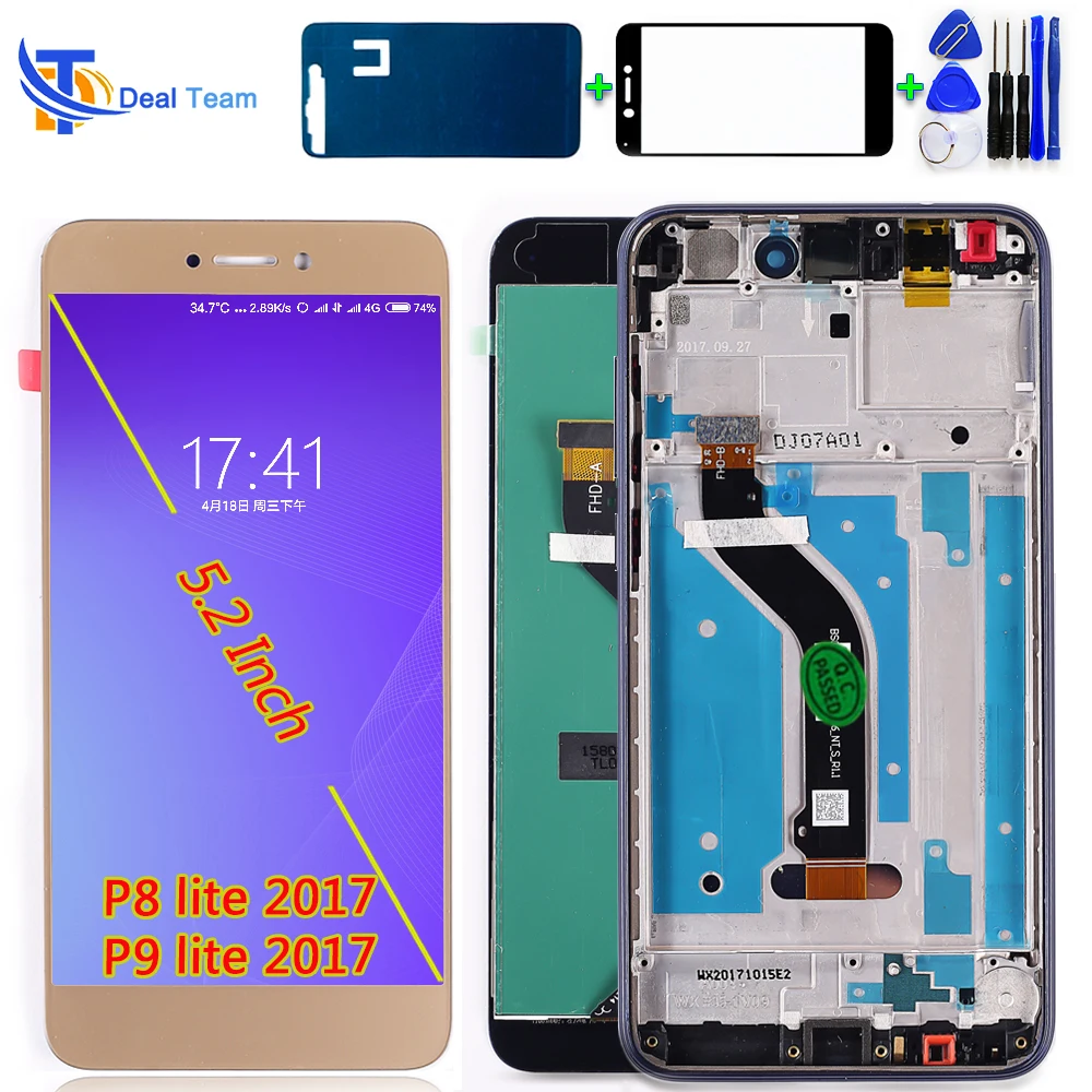Deal Team LCD Display For Huawei P8 lite 2017 5.2 inch Touch Screen For Huawei P9 lite 2017 Digitizer Assembly With Free Tools
Deal Team LCD Display For Huawei P8 lite 2017 5.2 inch Touch Screen For Huawei P9 lite 2017 Digitizer Assembly With Free Tools