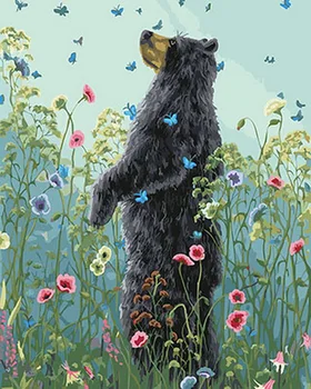 Frameless painting by numbers paint by numbers for home decor PBN for living room 4050cm bear with flower
Frameless painting by numbers paint by numbers for home decor PBN for living room 4050cm bear with flower