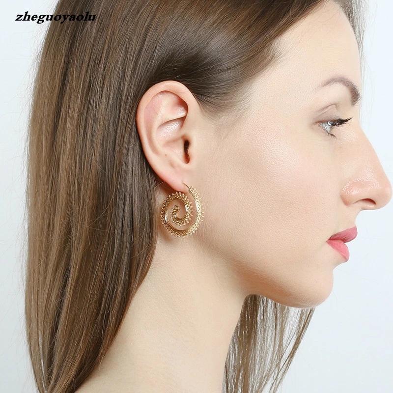 Varolev Tourbillon Fleuri Hoop Gypsy Tribal Indian Ethnic Earrings Boho Earrings For Women Jewelry Boucle D'oreille Ethnique
Varolev Tourbillon Fleuri Hoop Gypsy Tribal Indian Ethnic Earrings Boho Earrings For Women Jewelry Boucle D'oreille Ethnique