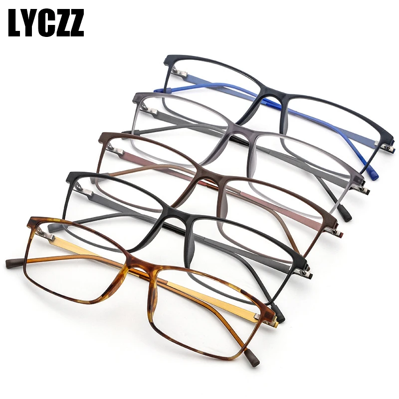 LYCZZ Male Metal Full Screwless Glasses Frame Women Female Optical Eyewear Men Ultralight Square Myopia Prescription Eyeglasses
LYCZZ Male Metal Full Screwless Glasses Frame Women Female Optical Eyewear Men Ultralight Square Myopia Prescription Eyeglasses