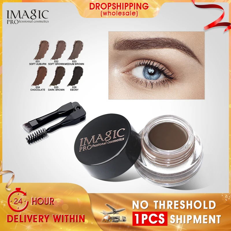 IMAGIC 6 Color Eyebrow Tint Makeup Waterproof Eyebrow Pomade Gel Enhancer Cosmetic Eye Makeup Eye Brow Cream
IMAGIC 6 Color Eyebrow Tint Makeup Waterproof Eyebrow Pomade Gel Enhancer Cosmetic Eye Makeup Eye Brow Cream