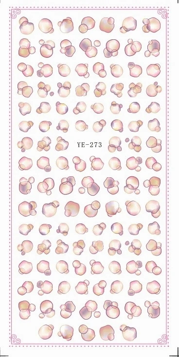 WATER TRANSFER DECAL NAIL ART NAIL STICKER ABSTRACT SPOT COLORFUL BUBBLE YE273-275
WATER TRANSFER DECAL NAIL ART NAIL STICKER ABSTRACT SPOT COLORFUL BUBBLE YE273-275