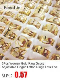 10 sztuk pięknych akrylowych pierścieni regulowanych posrebrzanych R053 - Wianko - 51