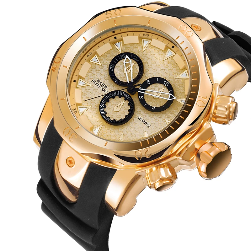 Skone Mighty Design Big Size Men's Sport Watches Golden Luxury Brand Silicone Wristwatch Male Quartz Clock relogio masculino
Skone Mighty Design Big Size Men's Sport Watches Golden Luxury Brand Silicone Wristwatch Male Quartz Clock relogio masculino
