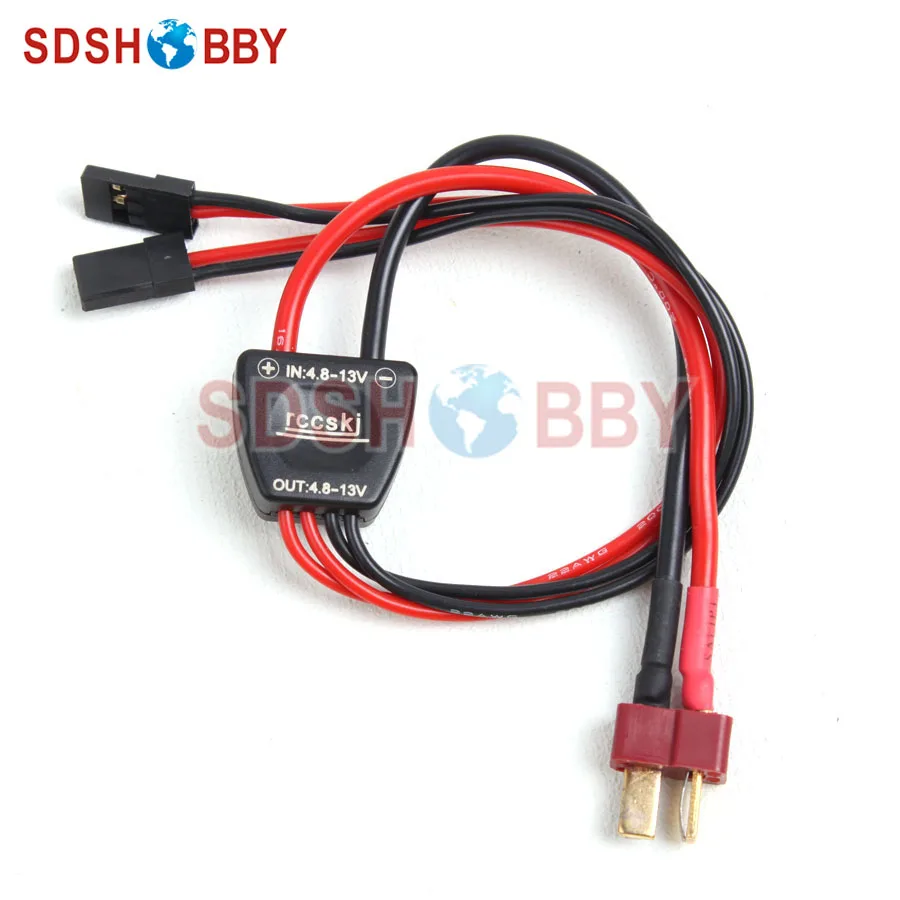 Large Current Power Adaptor Cable Wire with 15A Dual Output, T Plug for High Voltage Servos and Receivers
Large Current Power Adaptor Cable Wire with 15A Dual Output, T Plug for High Voltage Servos and Receivers