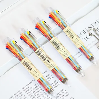 1pcs student notes homework writing pen multicolor ballpoint pen Heshuo non-printing eight-color transparent ballpoint pen
1pcs student notes homework writing pen multicolor ballpoint pen Heshuo non-printing eight-color transparent ballpoint pen