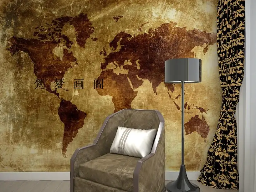 Free Shipping retro map wallpaper TV background sofa wall mural wallpaper Free Shipping retro map wallpaper TV background sofa wall mural wallpaper<br><br>Aliexpress
