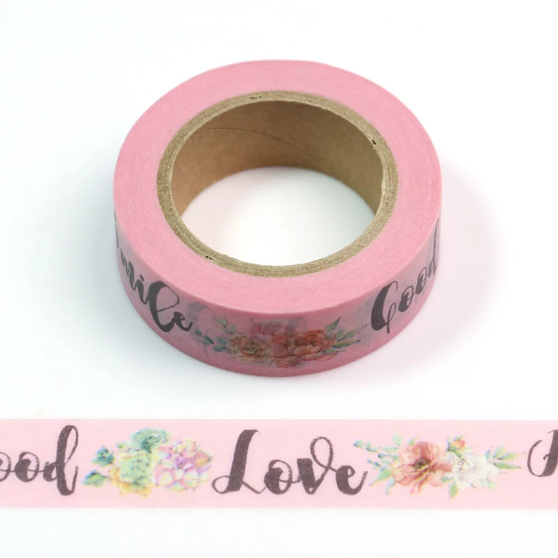 1PC "Good" "Love" "Smile" "Hello"Floral Cute Paper Masking Washi Tape Set Japanese Stationery Scrapbooking Supplies
1PC "Good" "Love" "Smile" "Hello"Floral Cute Paper Masking Washi Tape Set Japanese Stationery Scrapbooking Supplies