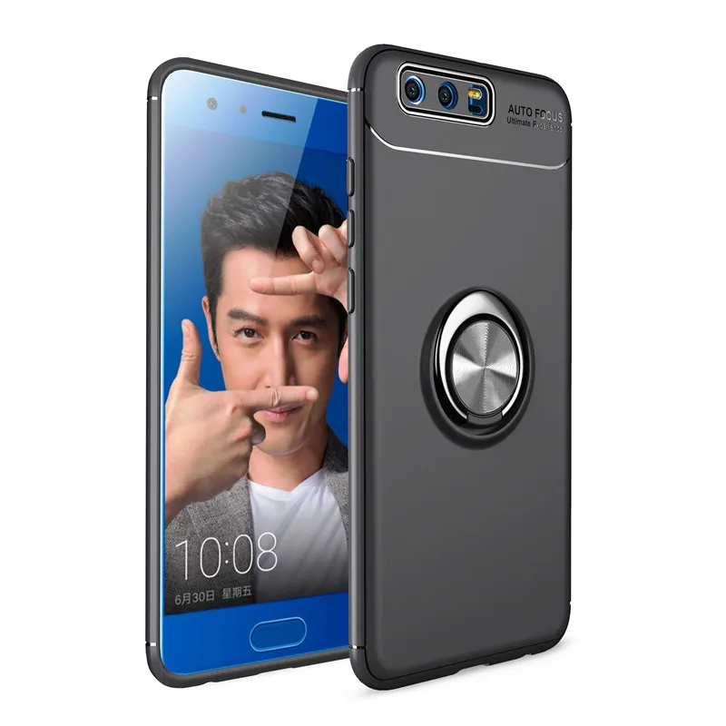 Luxury High Quality Anti-knock Soft Silicone Back Cover Case For Huawei Honor 9 With Color Ring Bracket
Luxury High Quality Anti-knock Soft Silicone Back Cover Case For Huawei Honor 9 With Color Ring Bracket