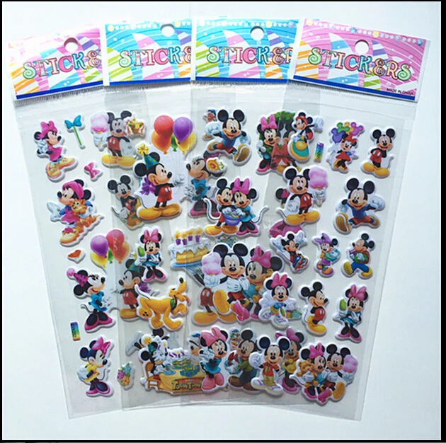 So-Cute-6pcs-Lovely-mouse-Sticker-dimensional-3D-cartoon-PVC-bubble-stickers-girls-boys-birthday-gift