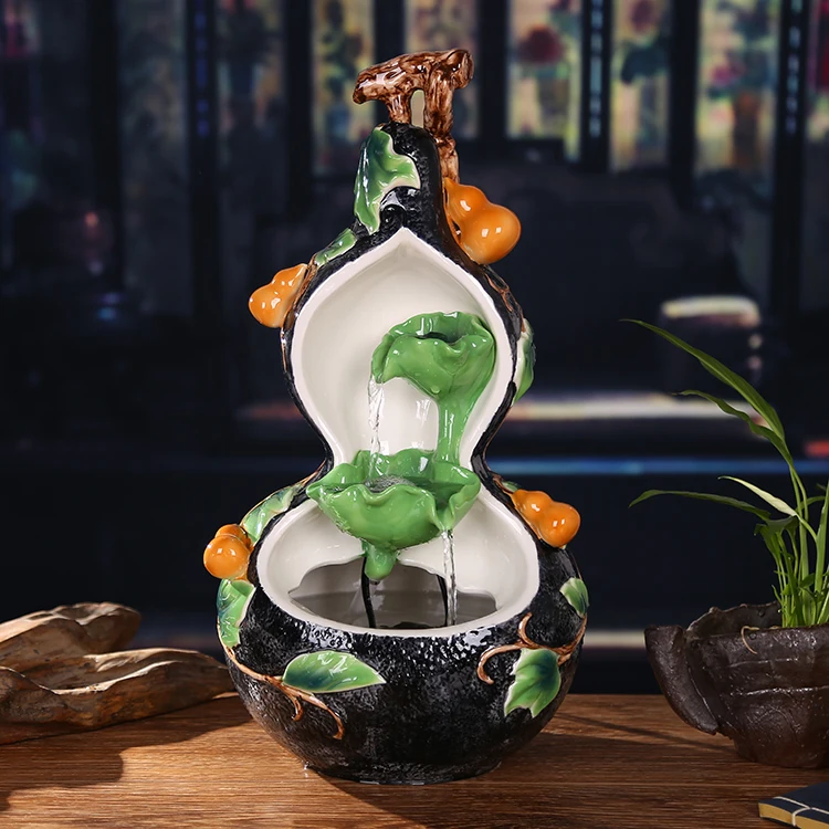Jingdezhen ceramic ornaments water fountain waterscape living room Home Furnishing atomization humidifier desktop accessories fe
Jingdezhen ceramic ornaments water fountain waterscape living room Home Furnishing atomization humidifier desktop accessories fe