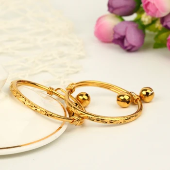 Children's Bracelet Yellow Gold Filled Carved Baby Bangle Bracelet 53mm*4mm
Children's Bracelet Yellow Gold Filled Carved Baby Bangle Bracelet 53mm*4mm
