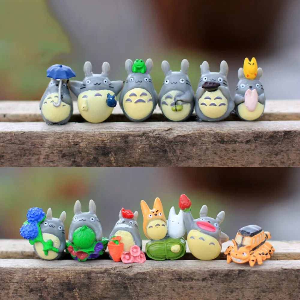 12 pcs/Set Cartoon TOTORO DIY Craft Miniature Micro Gnome Terrarium Resin Craft Gift japanese cute lovely anime Toy Figures
12 pcs/Set Cartoon TOTORO DIY Craft Miniature Micro Gnome Terrarium Resin Craft Gift japanese cute lovely anime Toy Figures