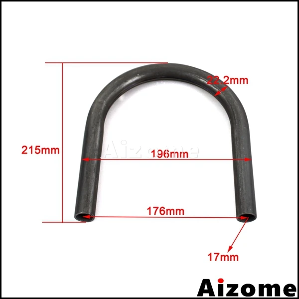 230mm Telaio a cerchio di coda ad anello per sedile posteriore per tubo piatto stile Cafe Racer adatto per con indicatore di direzione del freno