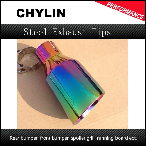 High quality Chrome stainless steel 54mm-89mm blue tail rear muffler exhaust pipe tip pipes for any cars
High quality Chrome stainless steel 54mm-89mm blue tail rear muffler exhaust pipe tip pipes for any cars