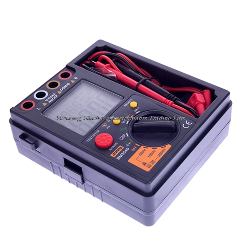 BM500A 100V/250V/500V/1000V 2000M Ohms Digital Insulation Resistance Tests Resistance Meters Megohmmeter Megger
BM500A 100V/250V/500V/1000V 2000M Ohms Digital Insulation Resistance Tests Resistance Meters Megohmmeter Megger