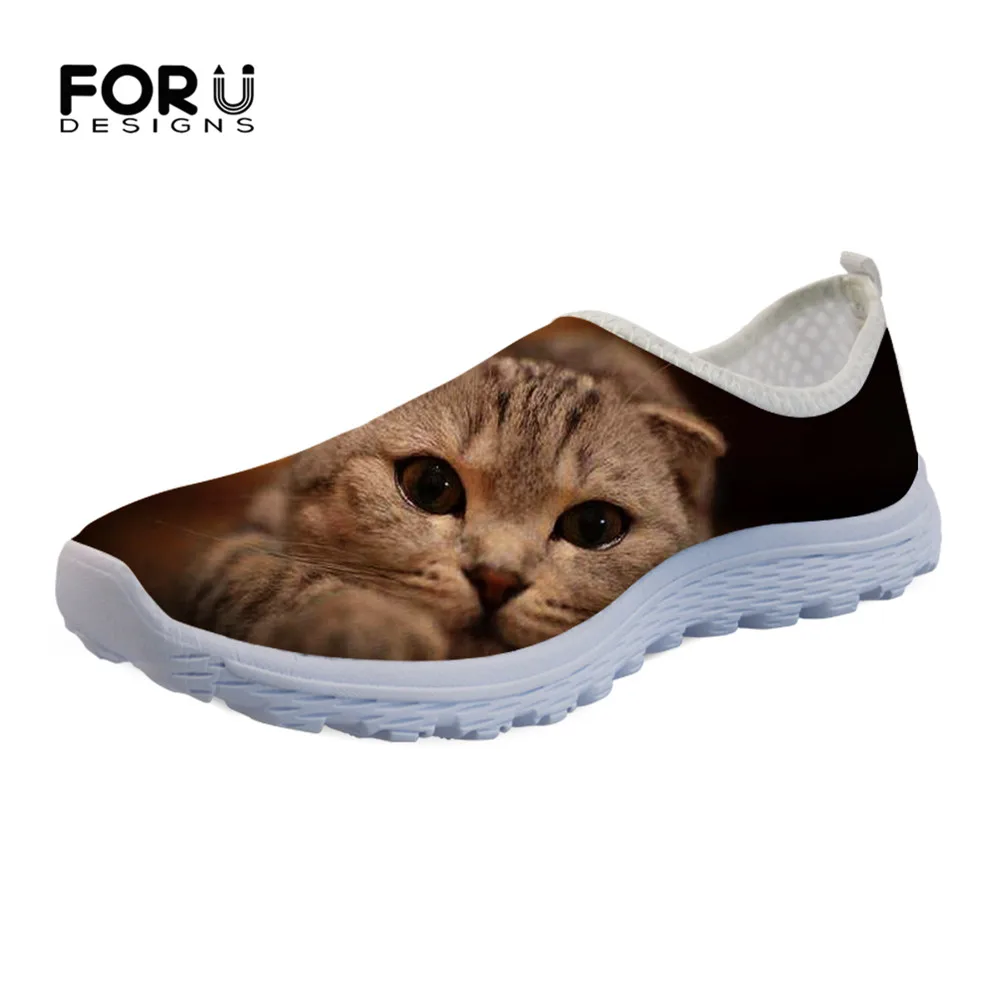 FORUDESIGNS Spring Cute Women's Flats Shoes Casual Sneakers Animal Cat Design Comfortable Mesh Ladies Summer Beach Loafers Shoes
FORUDESIGNS Spring Cute Women's Flats Shoes Casual Sneakers Animal Cat Design Comfortable Mesh Ladies Summer Beach Loafers Shoes