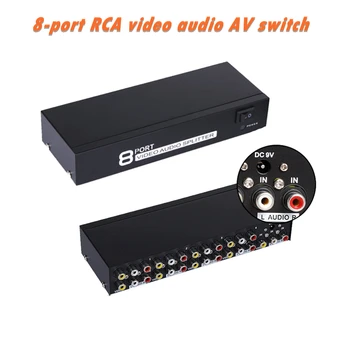 8-port RCA video audio AV switch switch selector 8-in-1 output TV split box for HDTV LCD DVD
8-port RCA video audio AV switch switch selector 8-in-1 output TV split box for HDTV LCD DVD