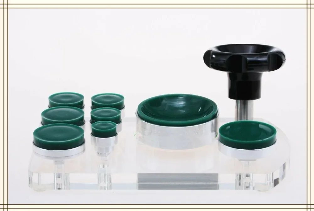 Deluxe Suction Case Opener Set Watch Case Opener Green Hard Suction Die Set for Screw-in Case Back with Base
Deluxe Suction Case Opener Set Watch Case Opener Green Hard Suction Die Set for Screw-in Case Back with Base