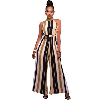 Europe and America women jumpsuit 2020 summer hot sale loose print stripes casual jumpsuits 9651
Europe and America women jumpsuit 2020 summer hot sale loose print stripes casual jumpsuits 9651