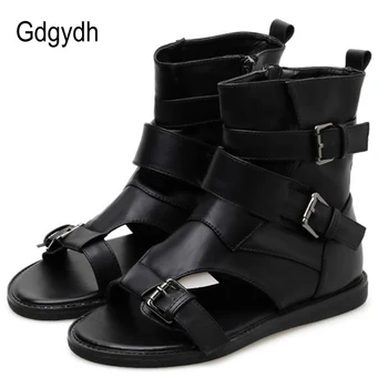 Gdgydh Sexy Buckle Women Vintage Gladiator Sandals Lady Beach Shoes Leather Flat Bandage Black Solid Open Toe Ankle Wrap Drop
Gdgydh Sexy Buckle Women Vintage Gladiator Sandals Lady Beach Shoes Leather Flat Bandage Black Solid Open Toe Ankle Wrap Drop