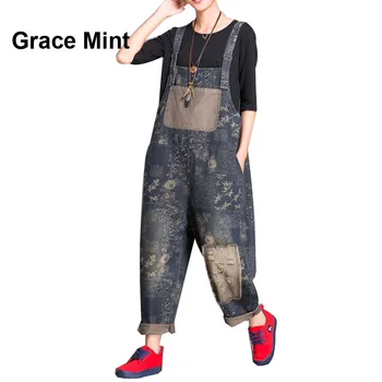 Female New Designer Plus Size Loose Casual Jeans Denim Cotton Ripped Hole Floral Vintage Jumpsuits 
Female New Designer Plus Size Loose Casual Jeans Denim Cotton Ripped Hole Floral Vintage Jumpsuits