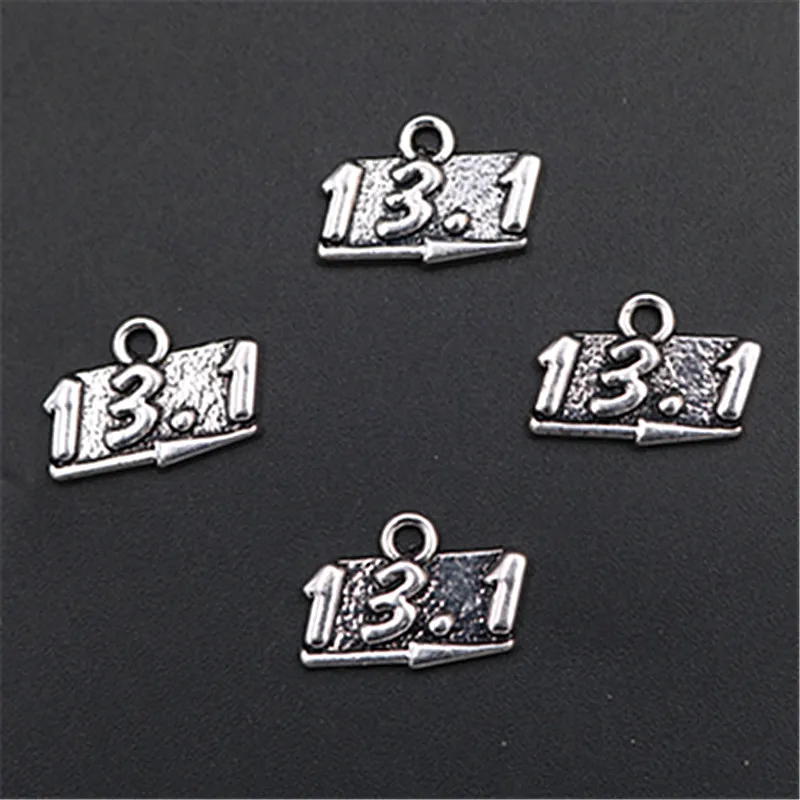 WKOUD 6pcs Silver Color Metal Marathon 13.1 Charm Alloy Pendants Bracelet Necklace DIY Sports Jewelry Handmade Accessories
WKOUD 6pcs Silver Color Metal Marathon 13.1 Charm Alloy Pendants Bracelet Necklace DIY Sports Jewelry Handmade Accessories