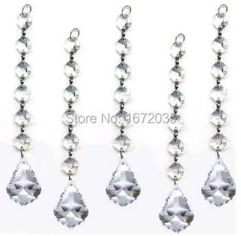 30pcs 38mm French Cut Maple Leaf Pendant + 14mm Octagon Beads Wedding & Party Decoration Fashion Glass Crystal Prisms
30pcs 38mm French Cut Maple Leaf Pendant + 14mm Octagon Beads Wedding & Party Decoration Fashion Glass Crystal Prisms
