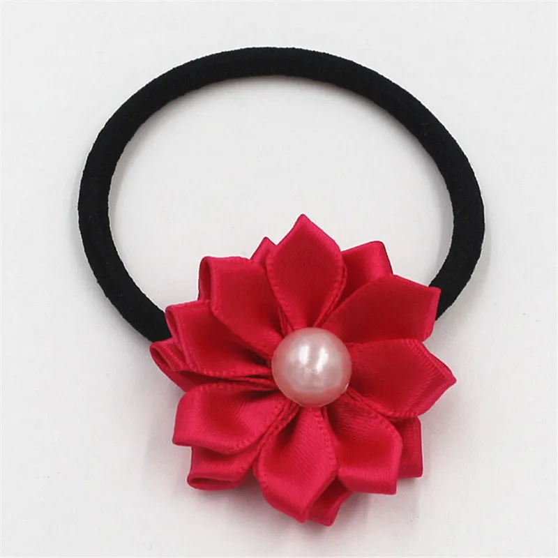 1pcs Hot Sale 2018 New Cute Pearl flower Elastics Hair Holders Bands Fashion Candy Rubber Bands Headwear Girl Hair Accessories 1pcs Hot Sale 2018 New Cute Pearl flower Elastics Hair Holders Bands Fashion Candy Rubber Bands Headwear Girl Hair Accessories
