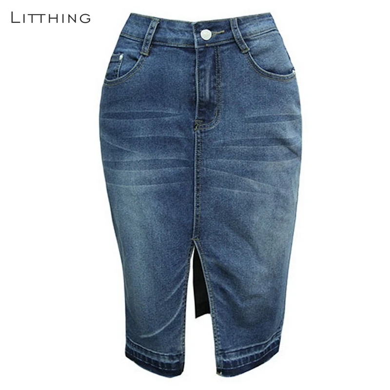 LITTHING Fashion Autumn High Waist Pocket Women High Street Jeans Skirts Split Front Denim Skirt Blue Slit Casual Pencil XL
LITTHING Fashion Autumn High Waist Pocket Women High Street Jeans Skirts Split Front Denim Skirt Blue Slit Casual Pencil XL