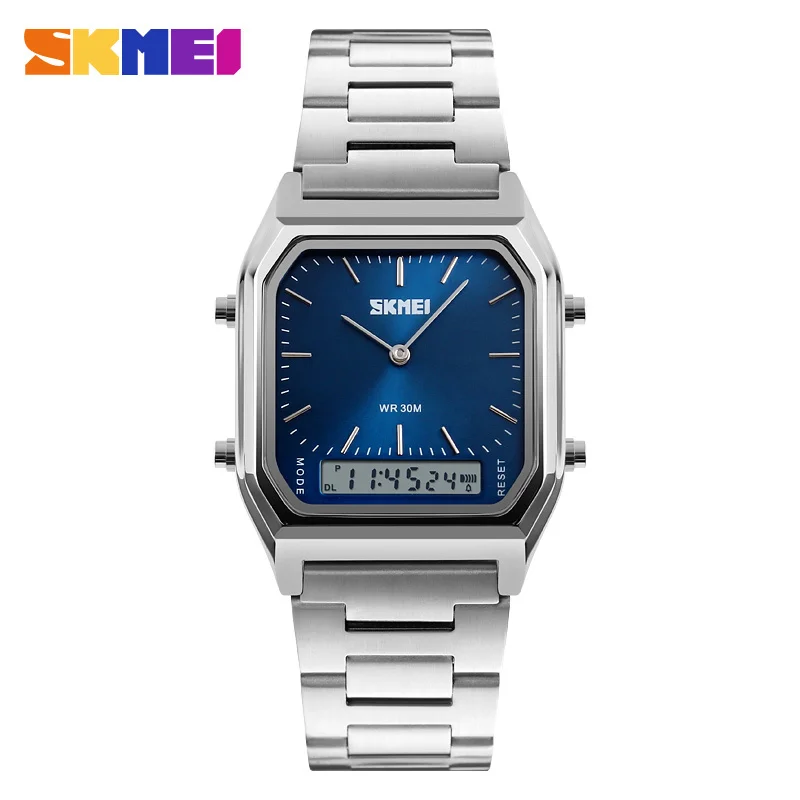 SKMEI 1220 Men Digital Sport Wristwatch Fashion Quartz Digital Dual Time Watches Chronograph Back Light Water Resistant Watch
SKMEI 1220 Men Digital Sport Wristwatch Fashion Quartz Digital Dual Time Watches Chronograph Back Light Water Resistant Watch