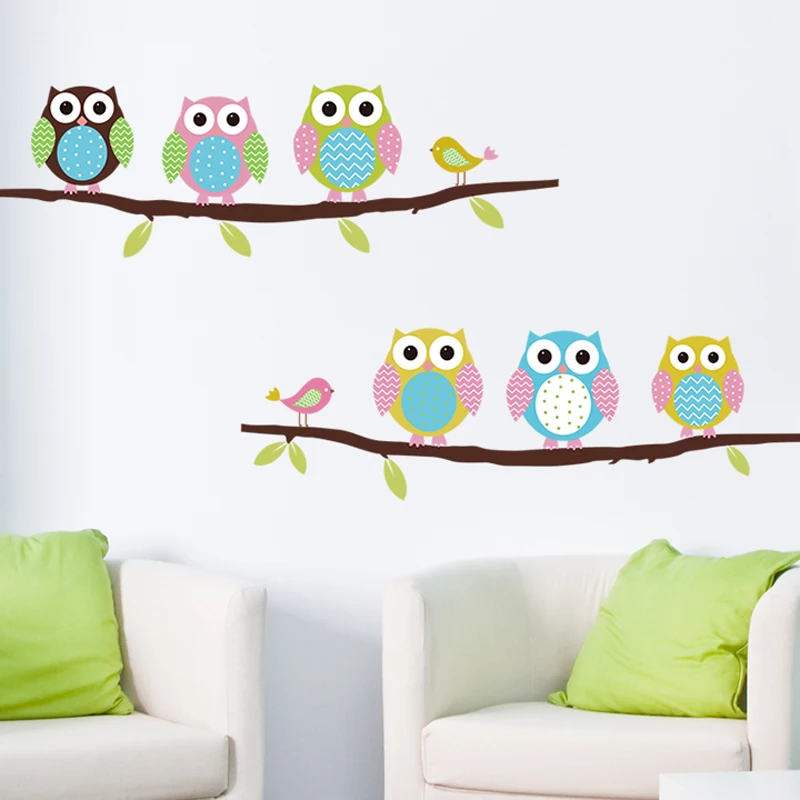 Animal cartoon owl tree vinyl wall sticker for kids rooms home decor living room decoration Mural Decal child stickers wallpaper
Animal cartoon owl tree vinyl wall sticker for kids rooms home decor living room decoration Mural Decal child stickers wallpaper